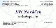 Jiří Nováček - autodoprava s. r. o.