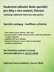 Soukromá základní škola speciální pro žáky s více vadami, Ostrava, s.r.o.